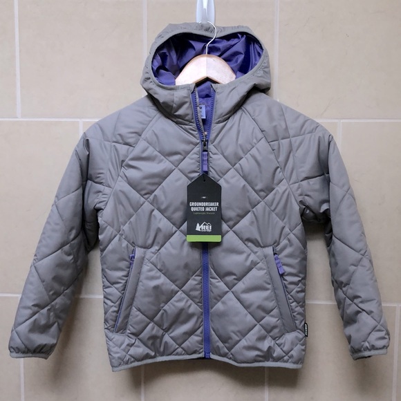 REI Other - New! REI Co-op Kids’ Groundbreaker Quilted Hooded Short Jacket Sz 8